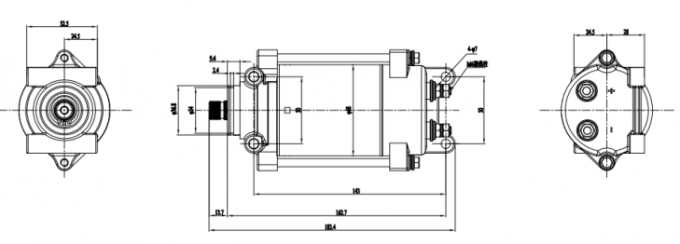 12VDC 24VDC 130VDC 162VDC Motor Panjat Kuat Hingga 10.000 Rpm 0